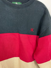 Load image into Gallery viewer, 90s colour blocked crewneck