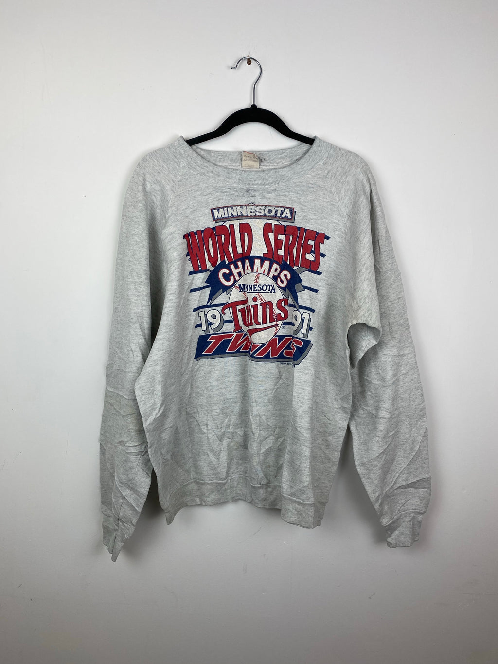 1991 Minnesota twins World Series crewneck