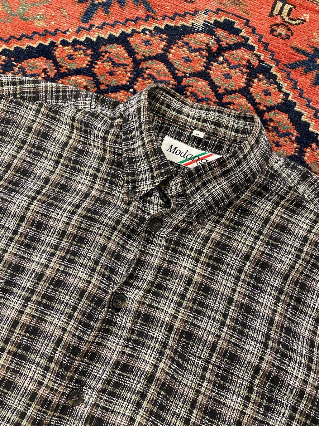 90s Plaid Button Up - M
