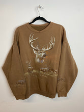 Load image into Gallery viewer, Vintage Front And Back Deer Crewneck - S/M