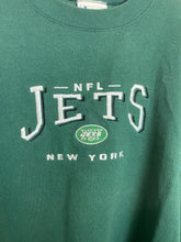 Load image into Gallery viewer, Vintage Embroidered NFL Jets Crewneck - L
