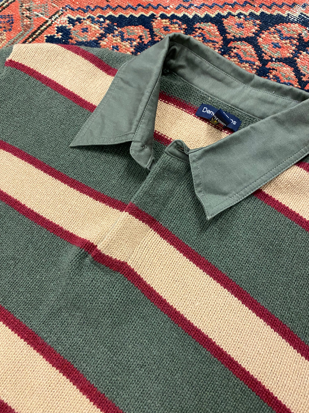 Vintage Striped Knit Pull Over - L