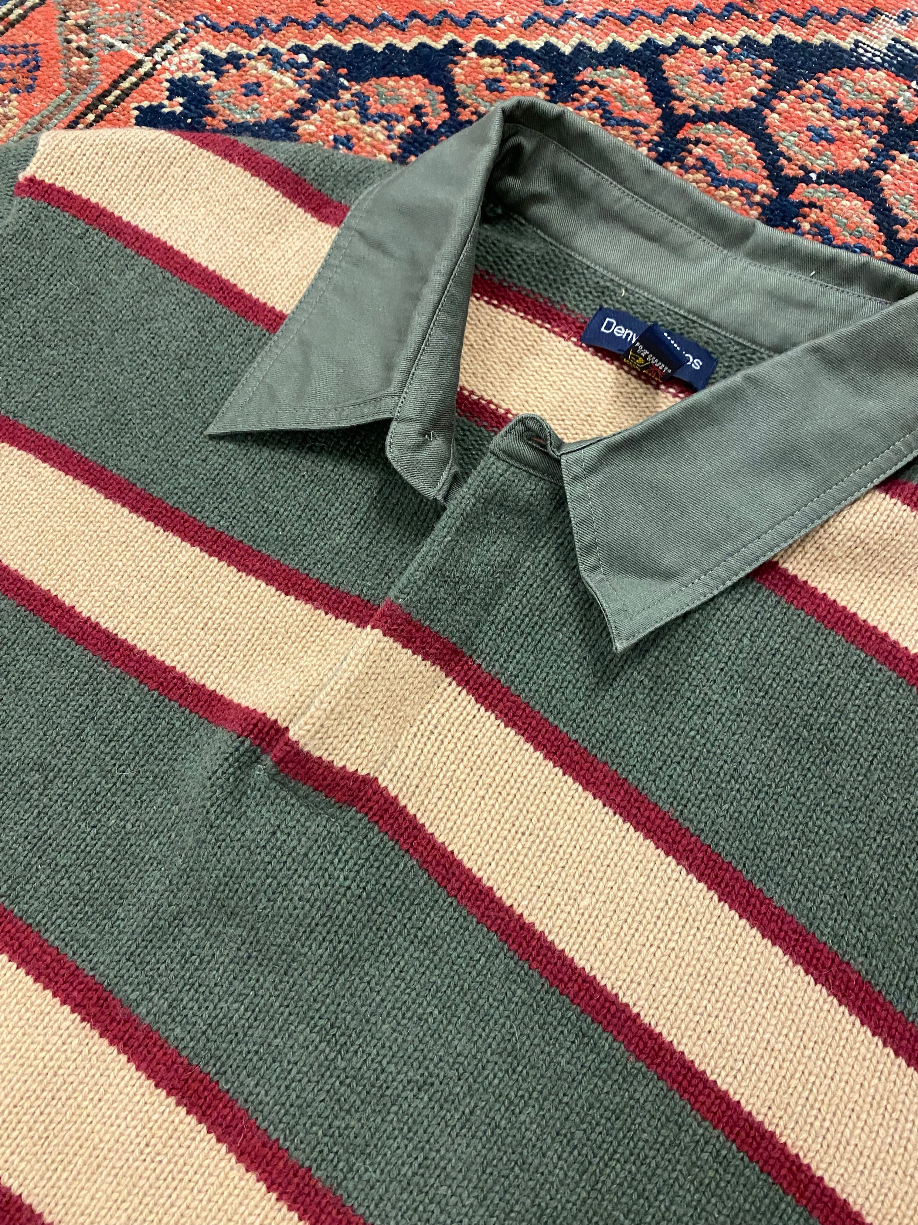 Vintage Striped Knit Pull Over - L