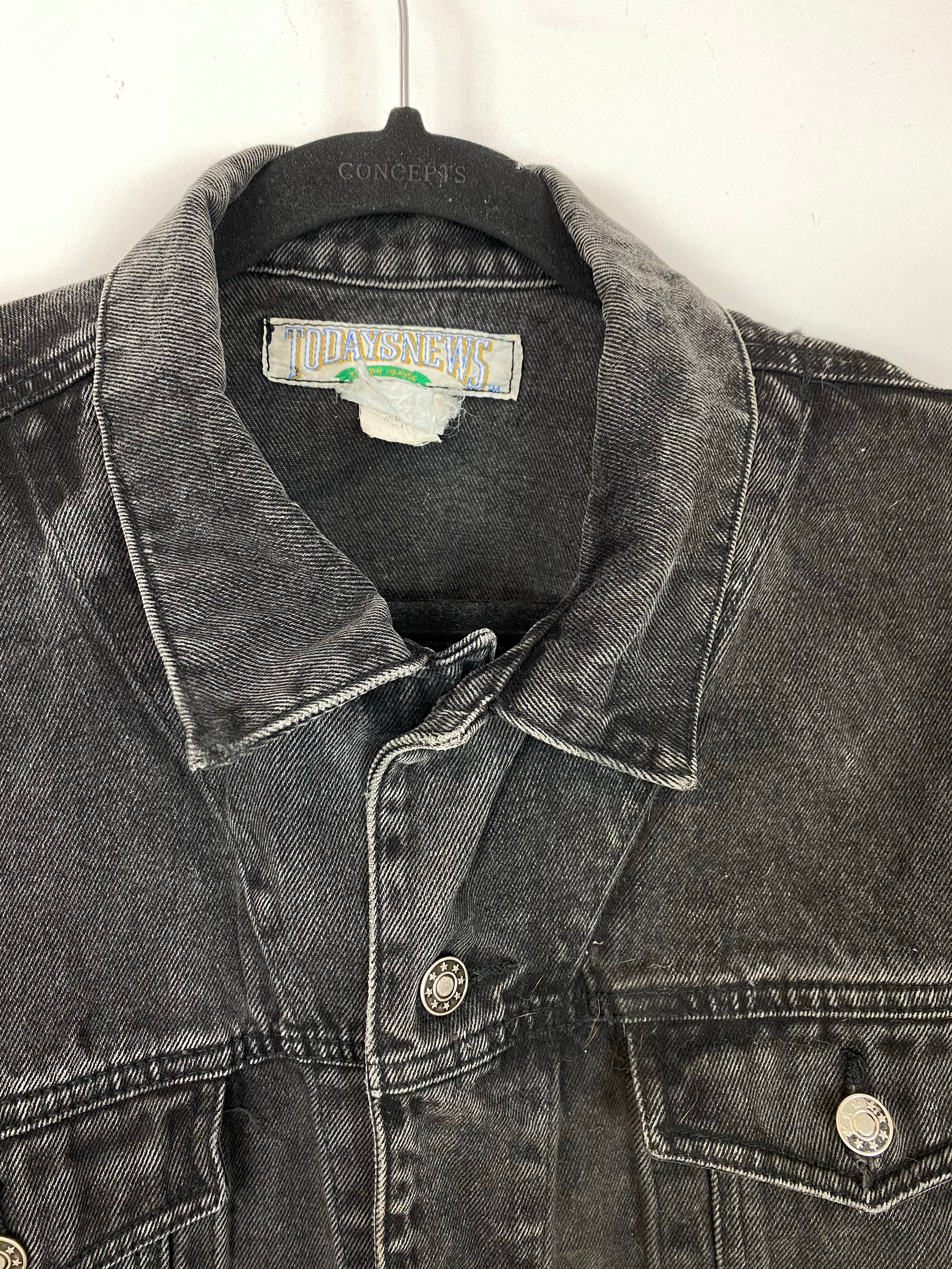 90s today’s news Denim jacket - S