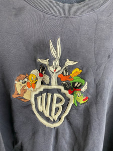 Embroidered Warner bros crewneck