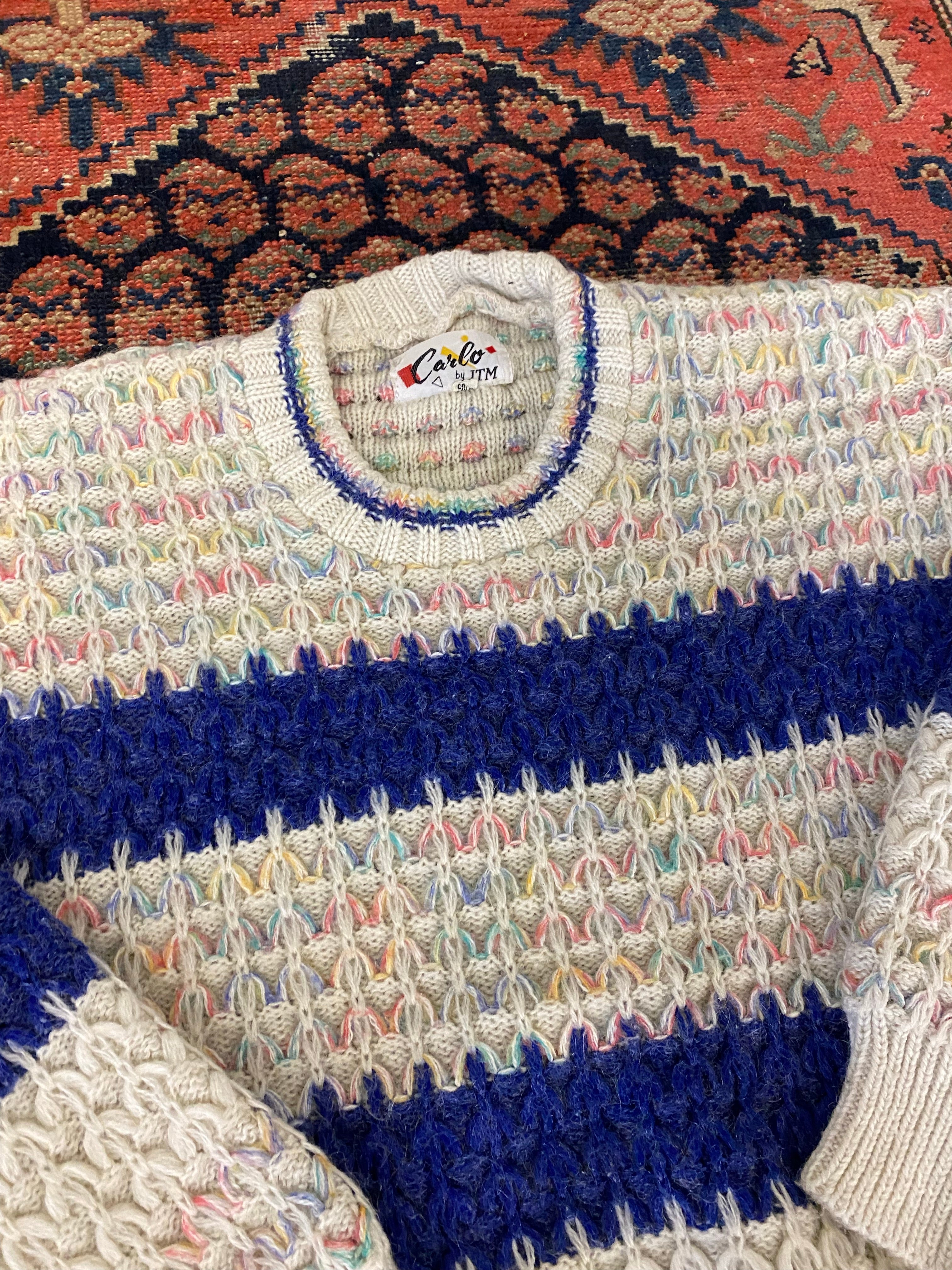 Vintage Striped Knit - L