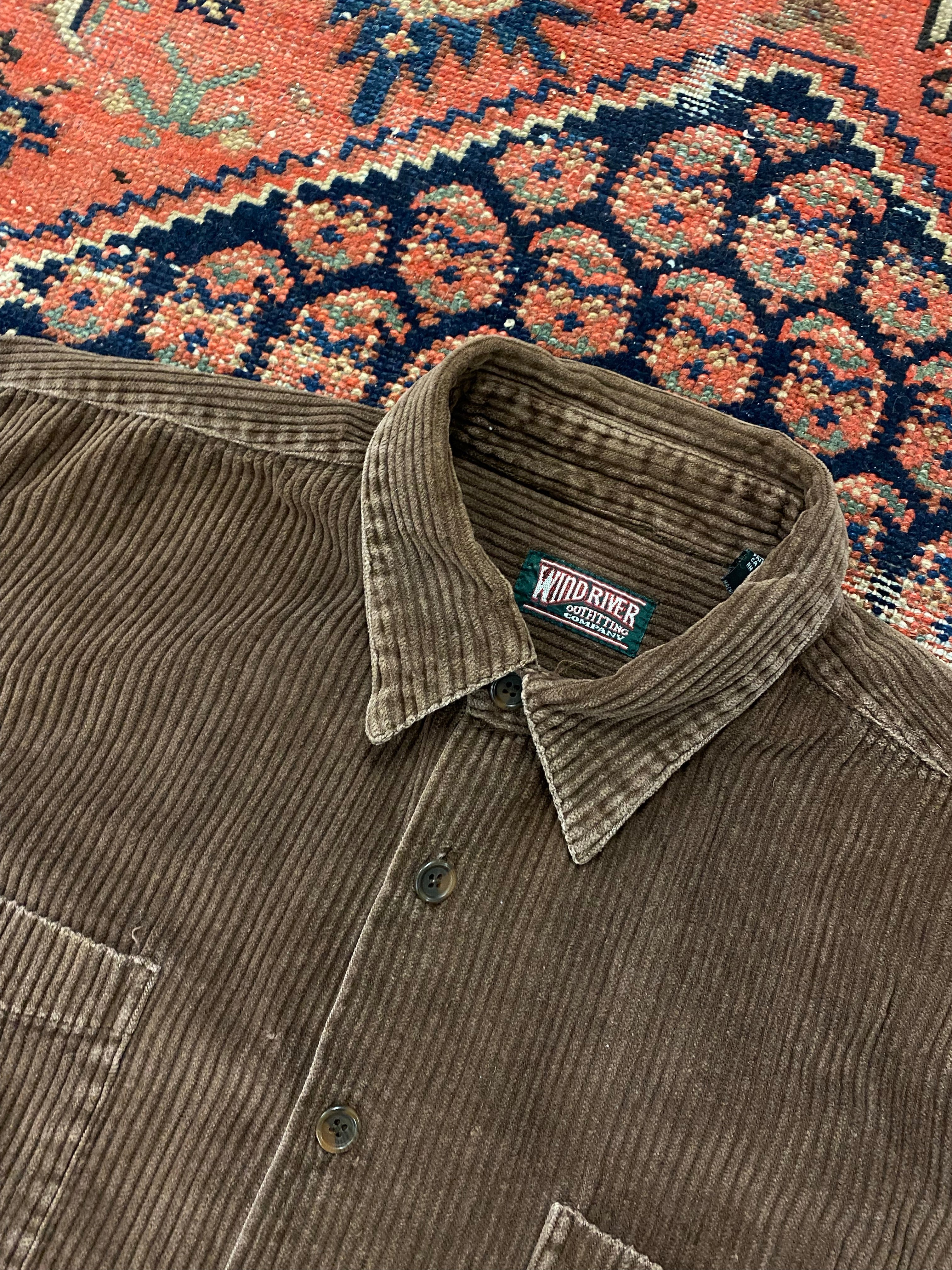 Vintage Thick Corduroy Button Up - L