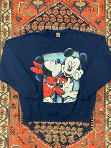 90s Mickey And Minnie Crewneck - L