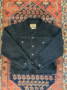 Vintage Black Denim Jacket - S