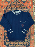 Vintage Pocket Knitted Sweater - WMNS - M