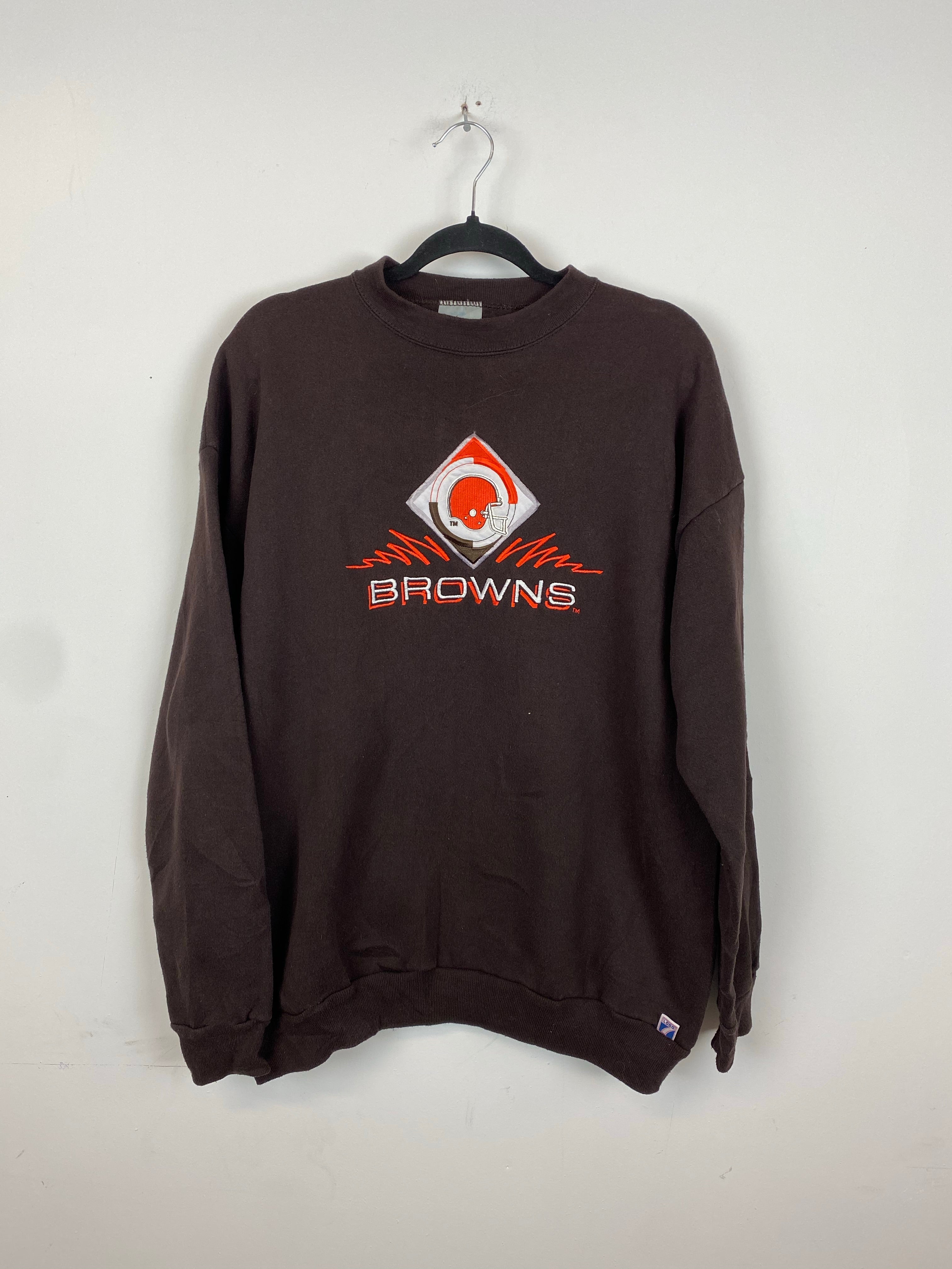 Vintage embroidered Cleveland Browns crewneck - L