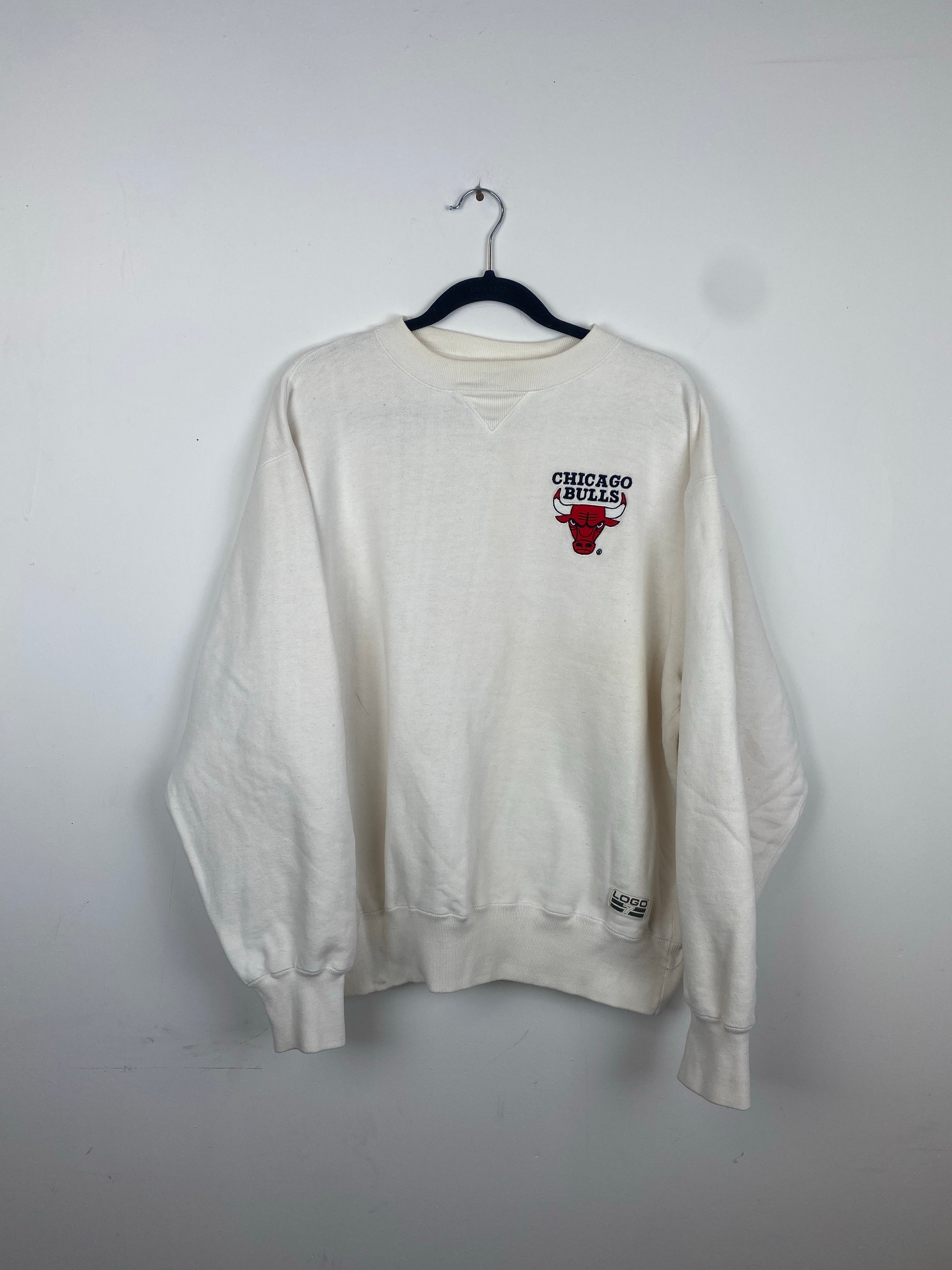 90s Logo 7 Chicago Bulls embroidered crewneck