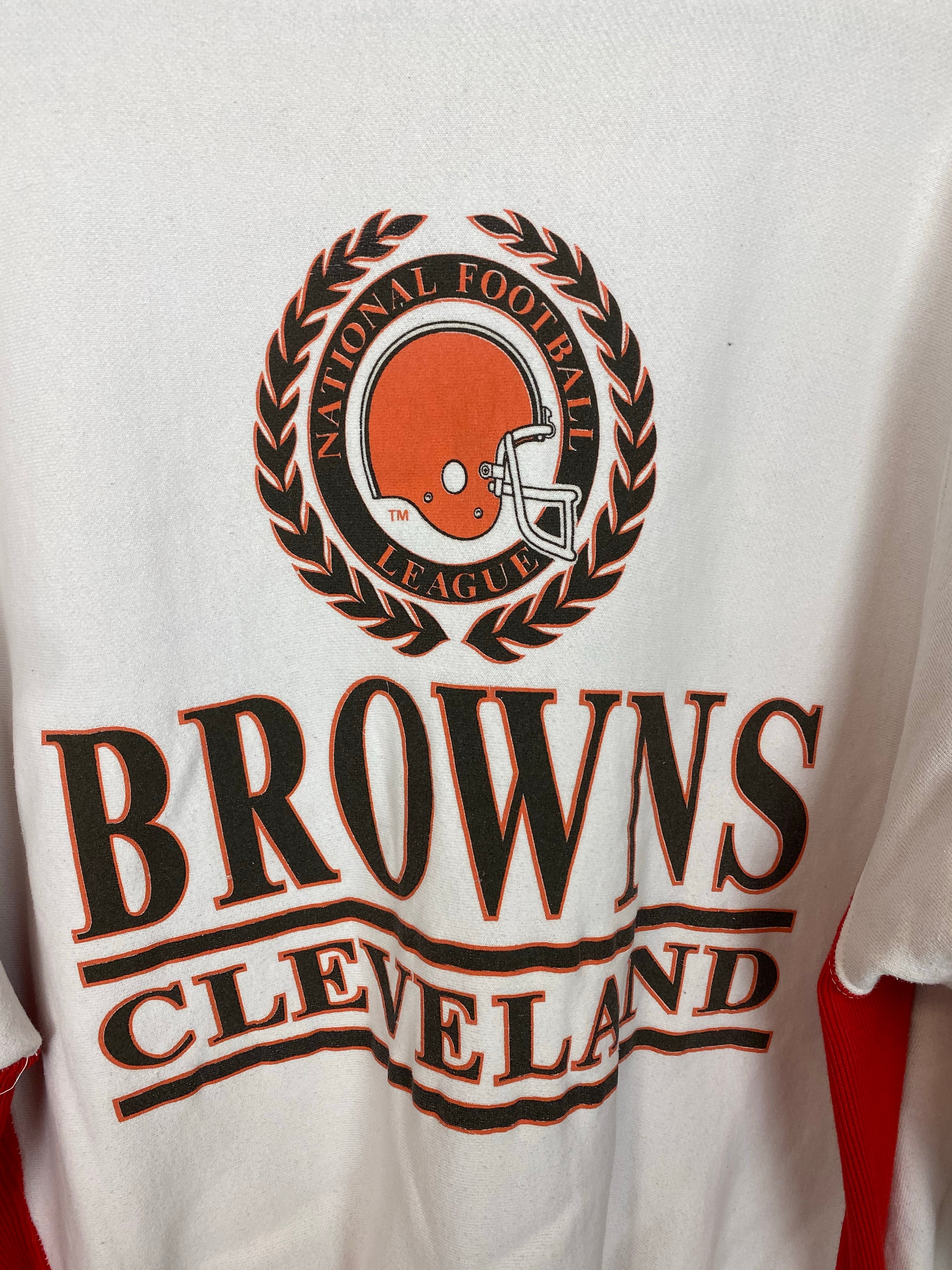 90s Cleveland browns crewneck - L