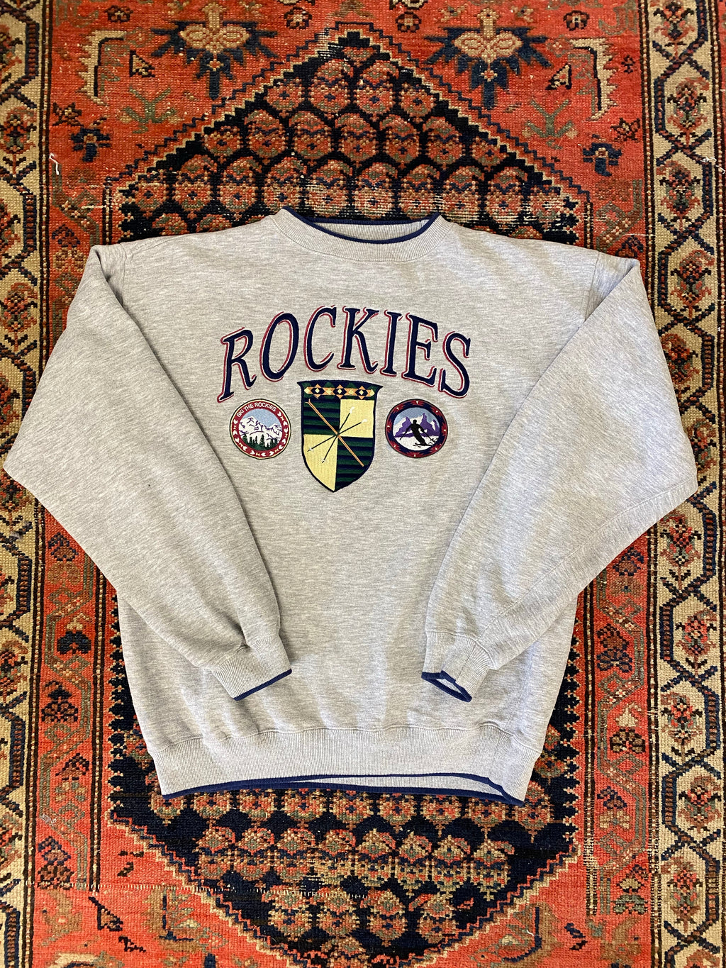 Vintage Embroidered Rockies Crewneck - S