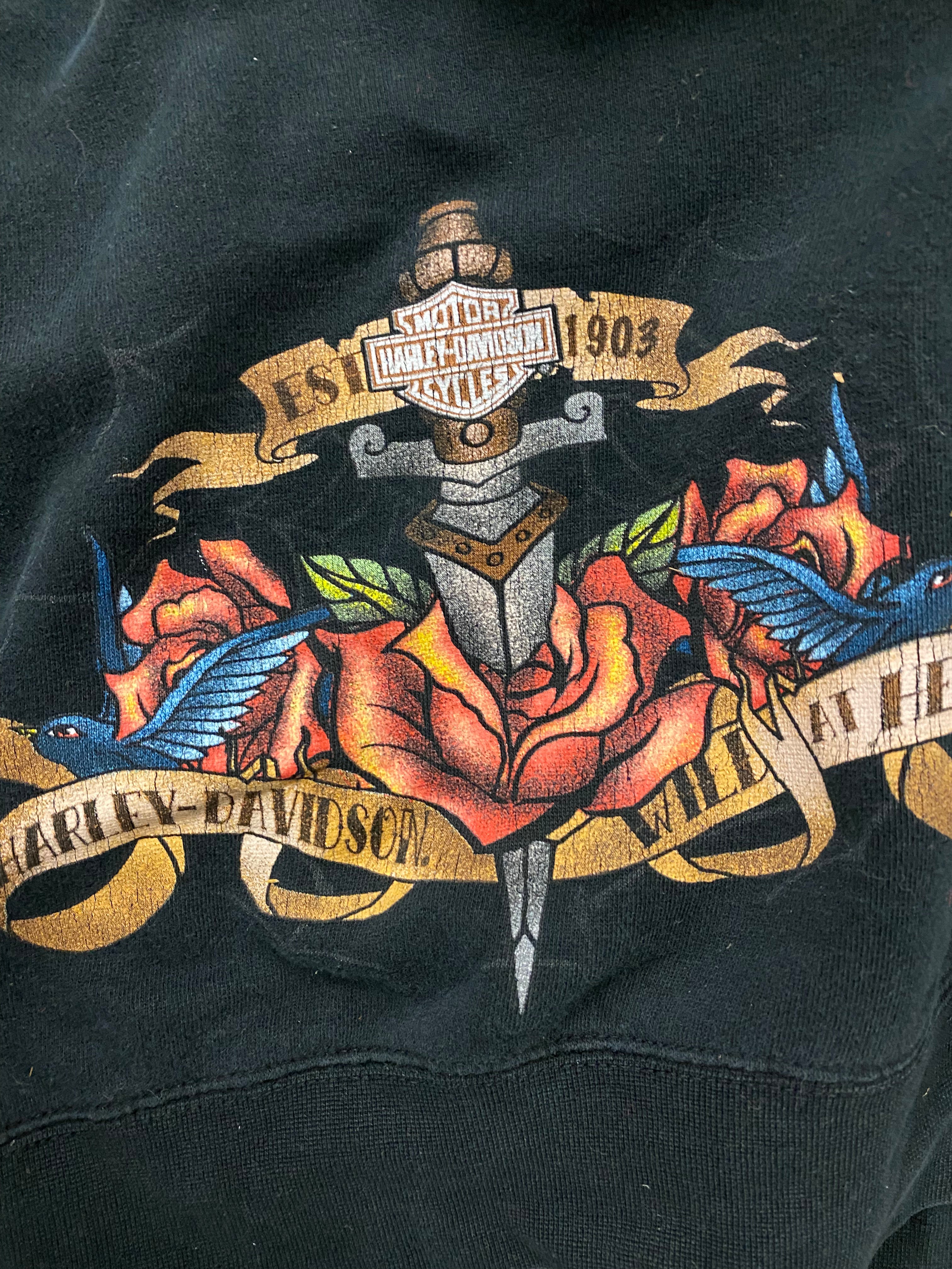 Vintage Harley Davidson Hoodie - S