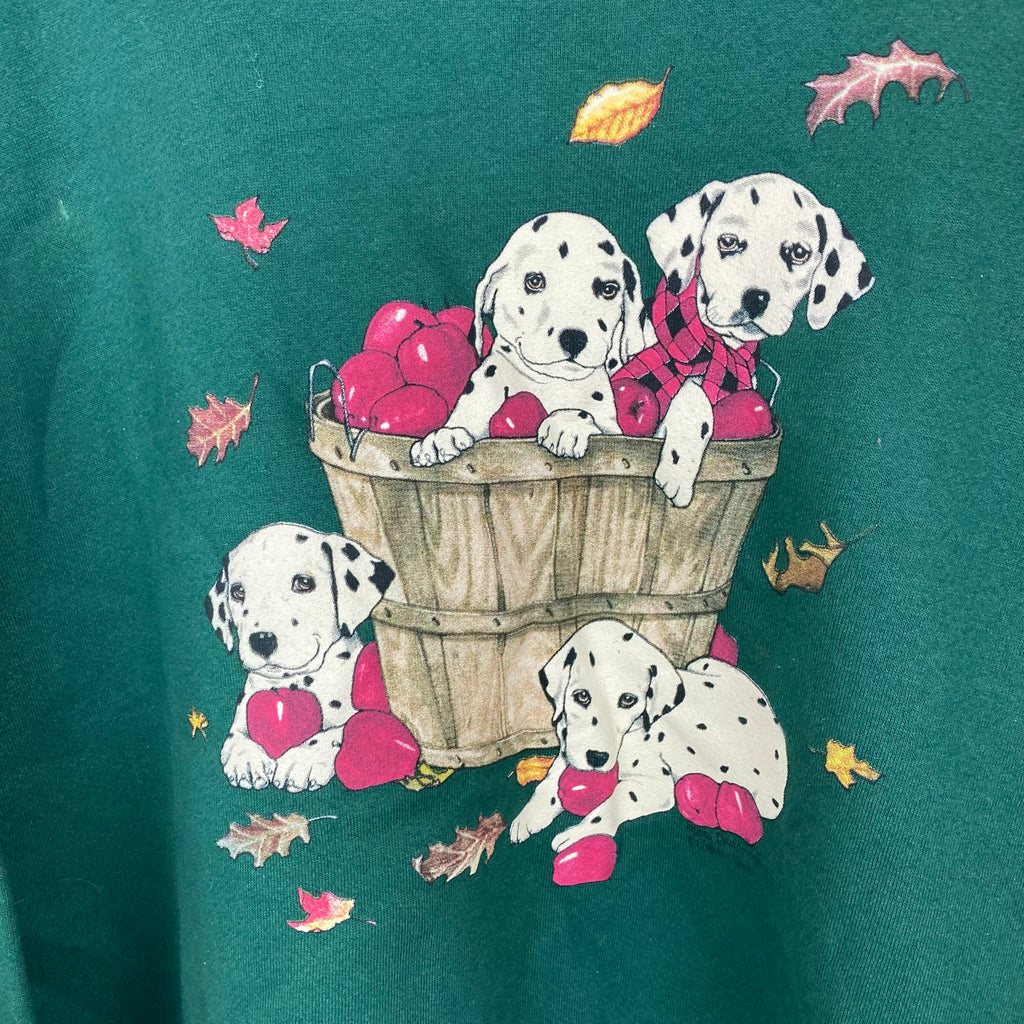 Dalmatian mockneck crewneck