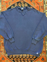 Load image into Gallery viewer, Vintage made in USA purple Russel Crewneck - L/XL