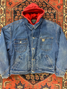 Vintage Hooded Polo Country Jacket - M