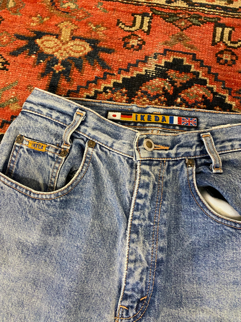 90s High Waisted Ikeda Denim Jeans - 26in