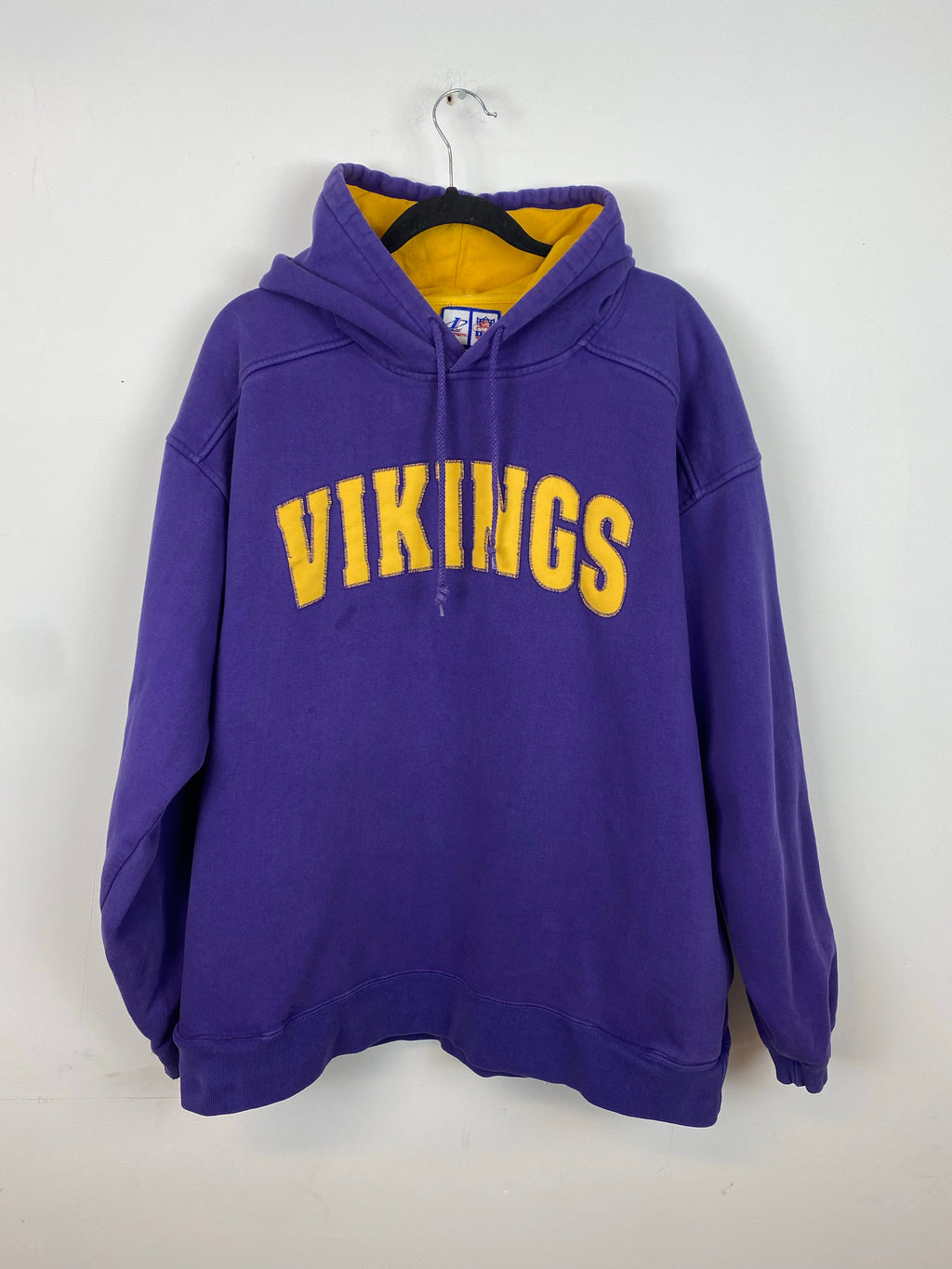 90s Heavy weight logo 7 Vikings hoodie - M/L