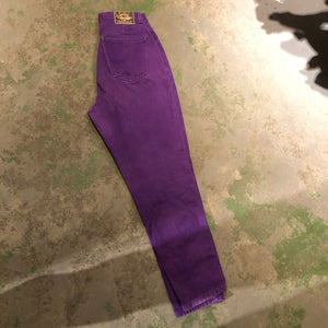 Purple High Waisted denim pants