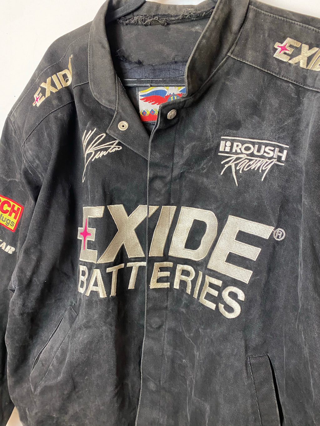 Vintage Exide NASCAR styled jacket - L