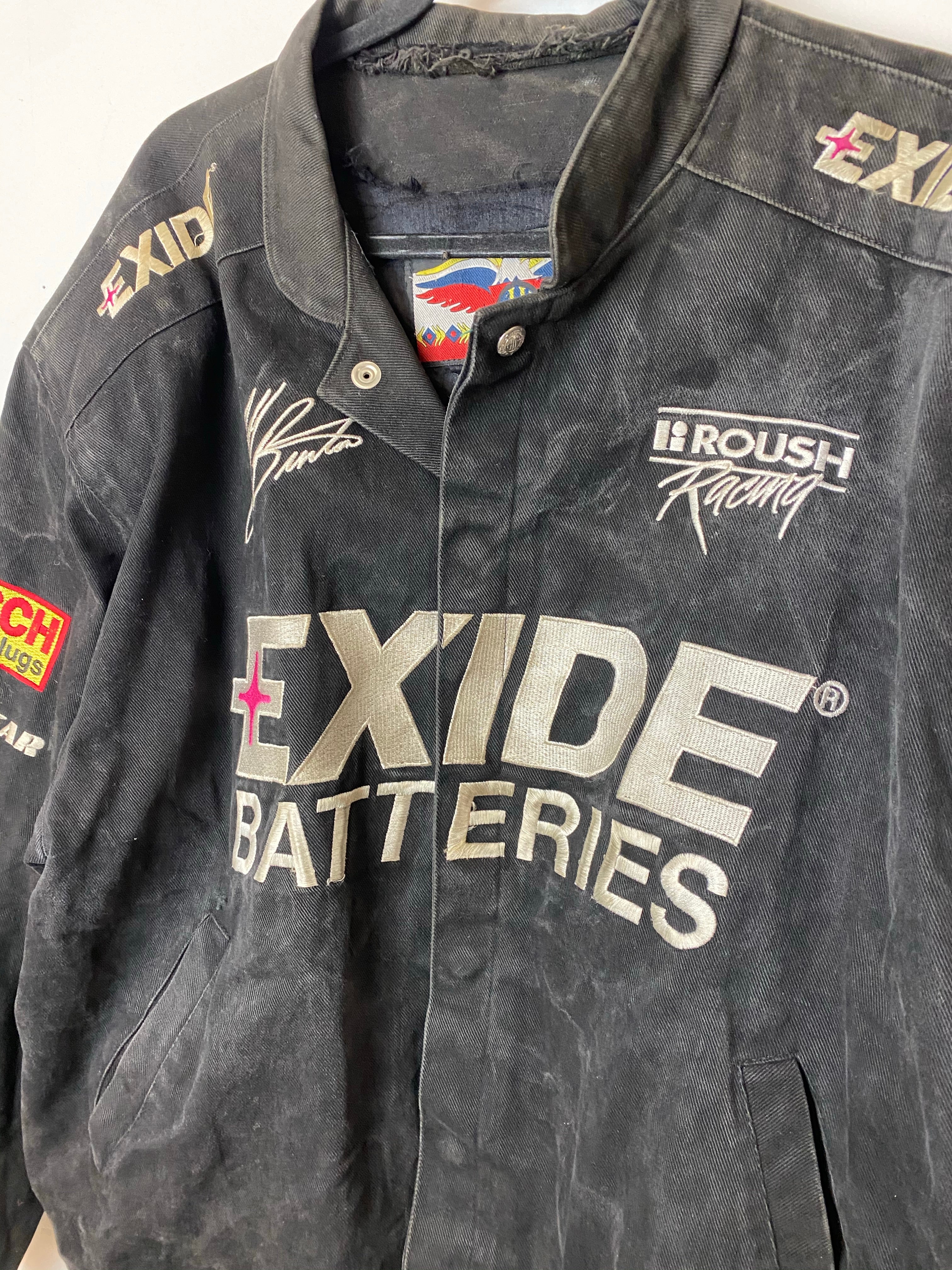 Vintage Exide NASCAR styled jacket - L