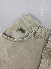 Load image into Gallery viewer, Vintage Stone Wash Lee High Waisted Denim Shorts - 24in