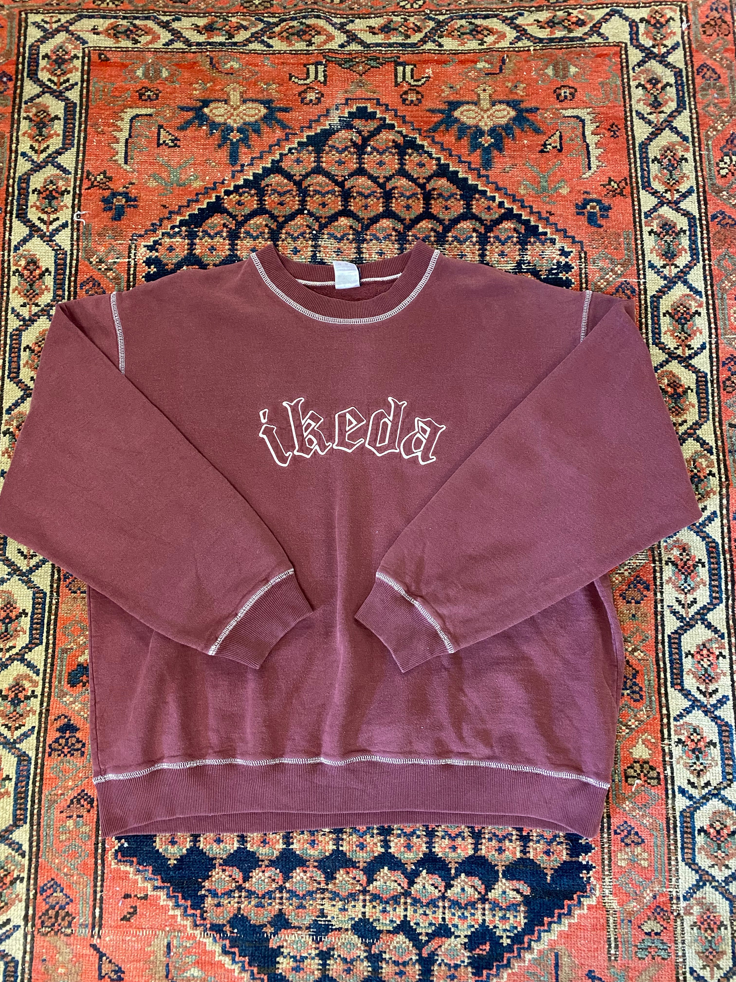 Vintage Contrast Stitch Ikeda Crewneck - M/L