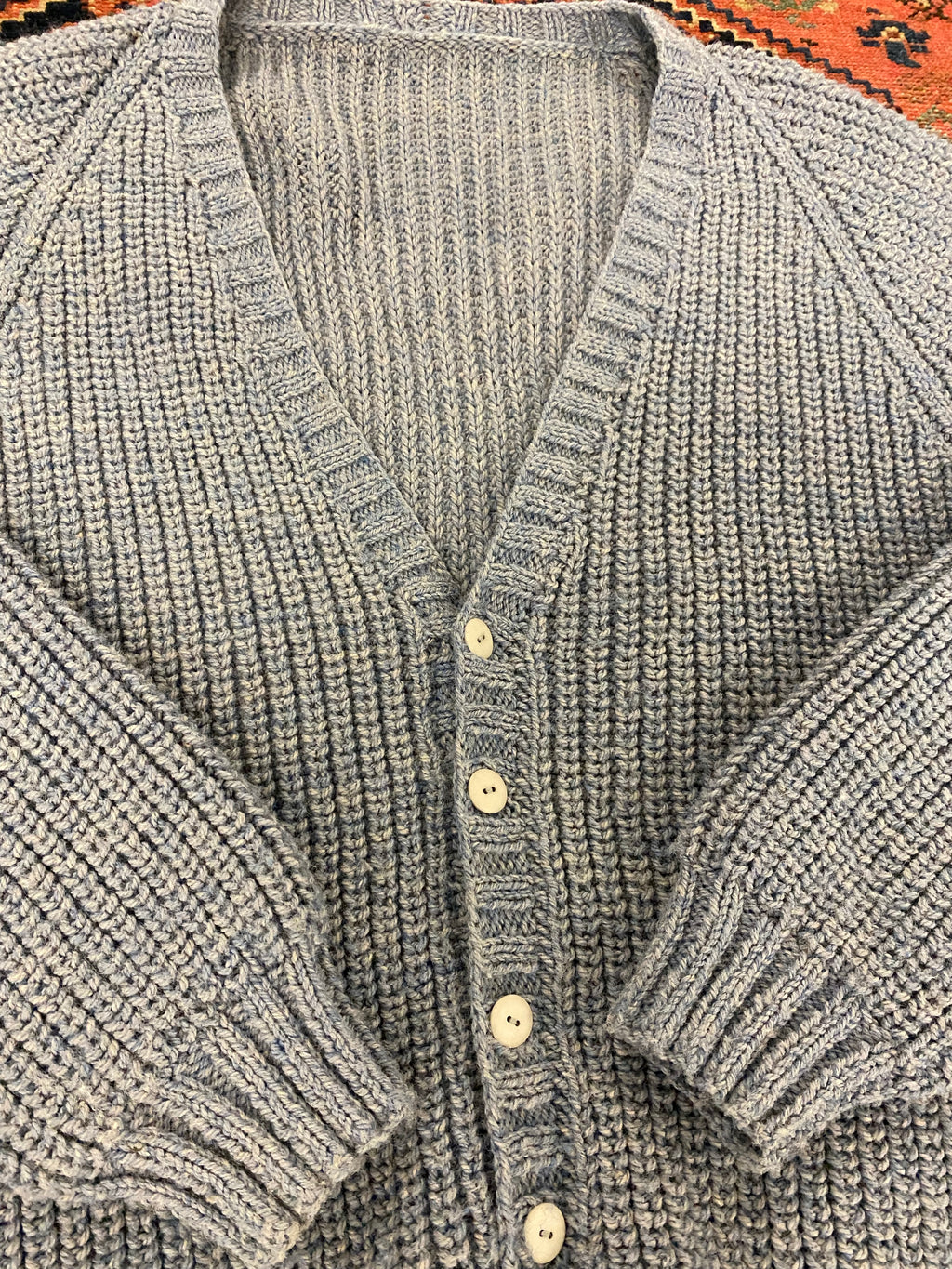 Vintage Heavy Knit Cardigan - L/XL