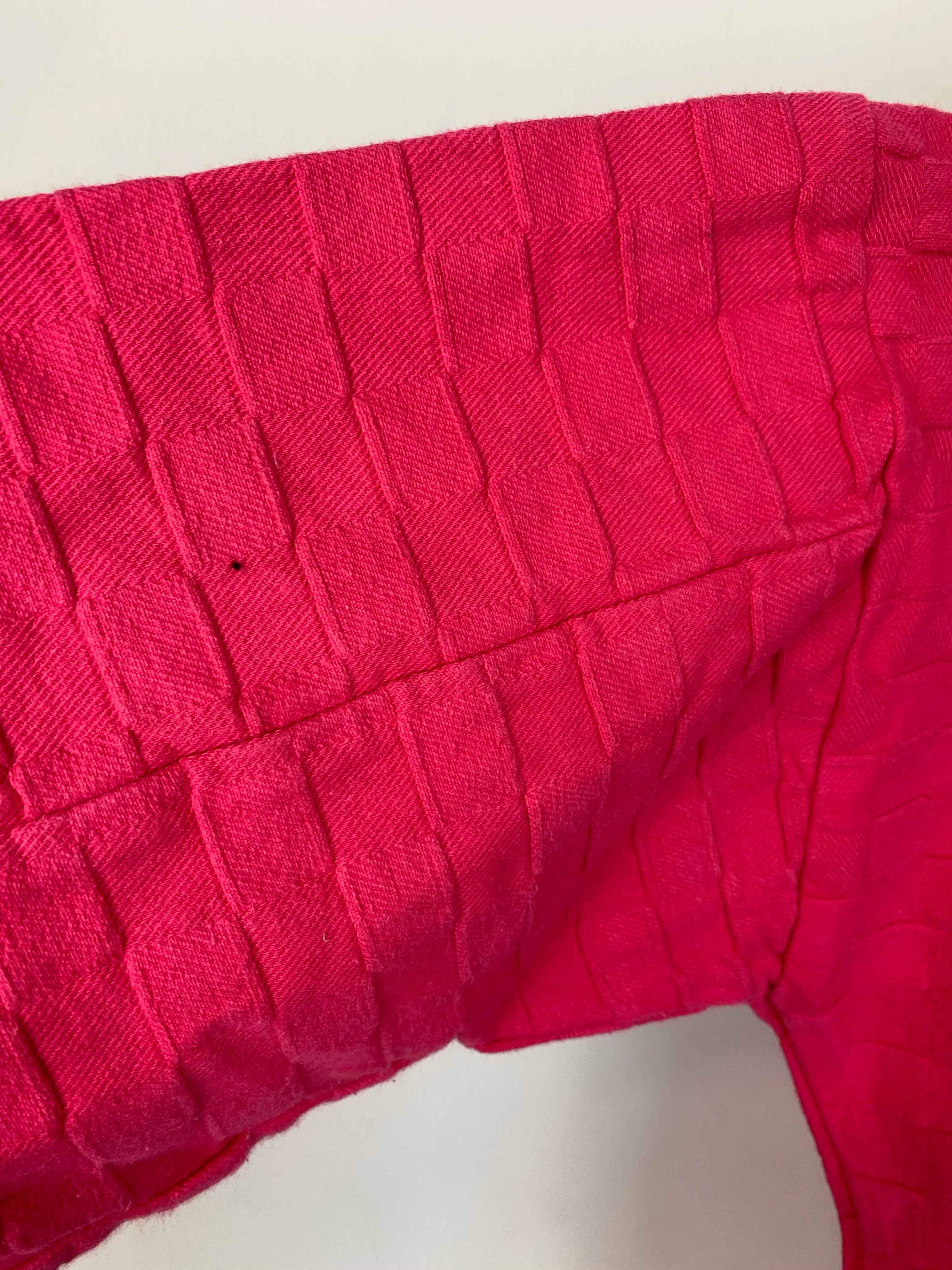 Textured embroidered Vail crewneck