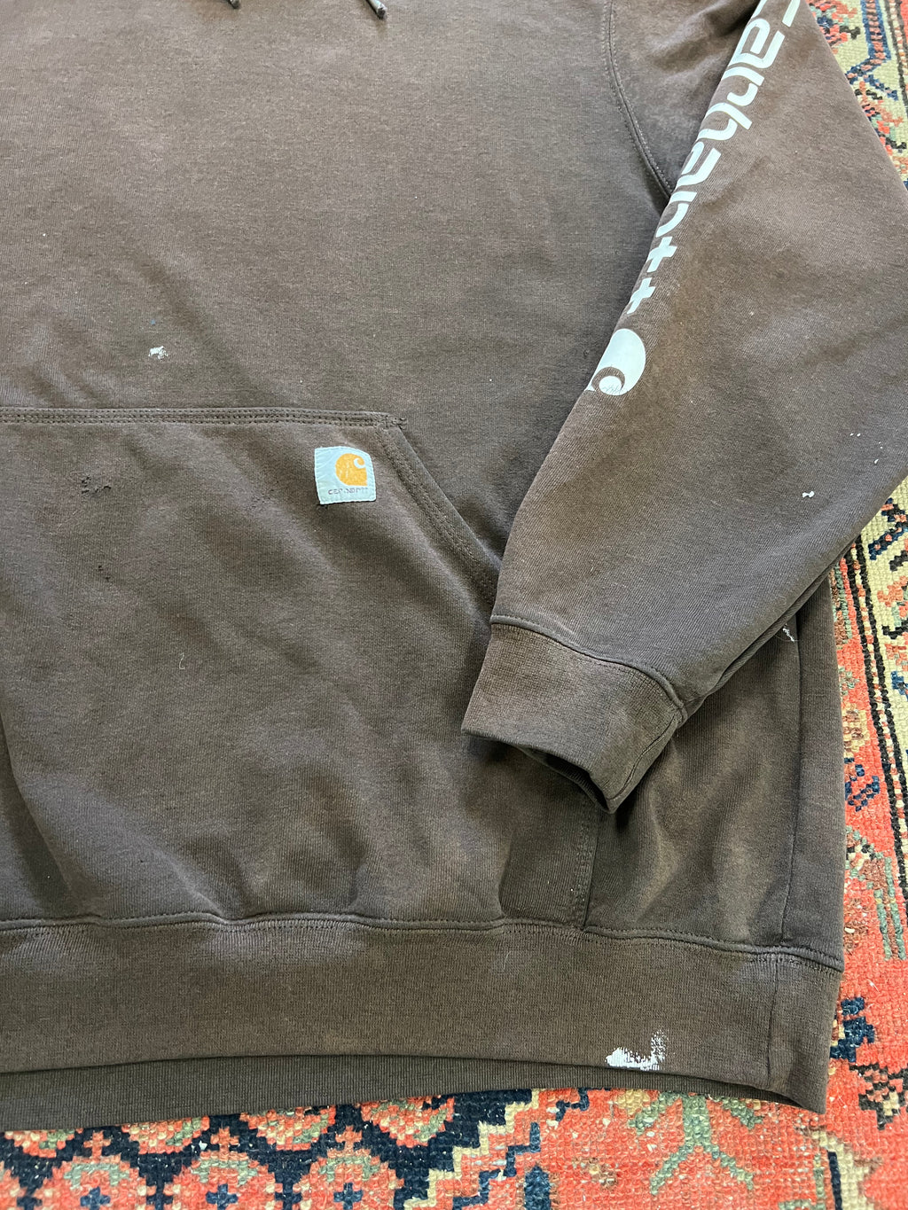 VINTAGE FADED CARHARTT HOODIE - XL