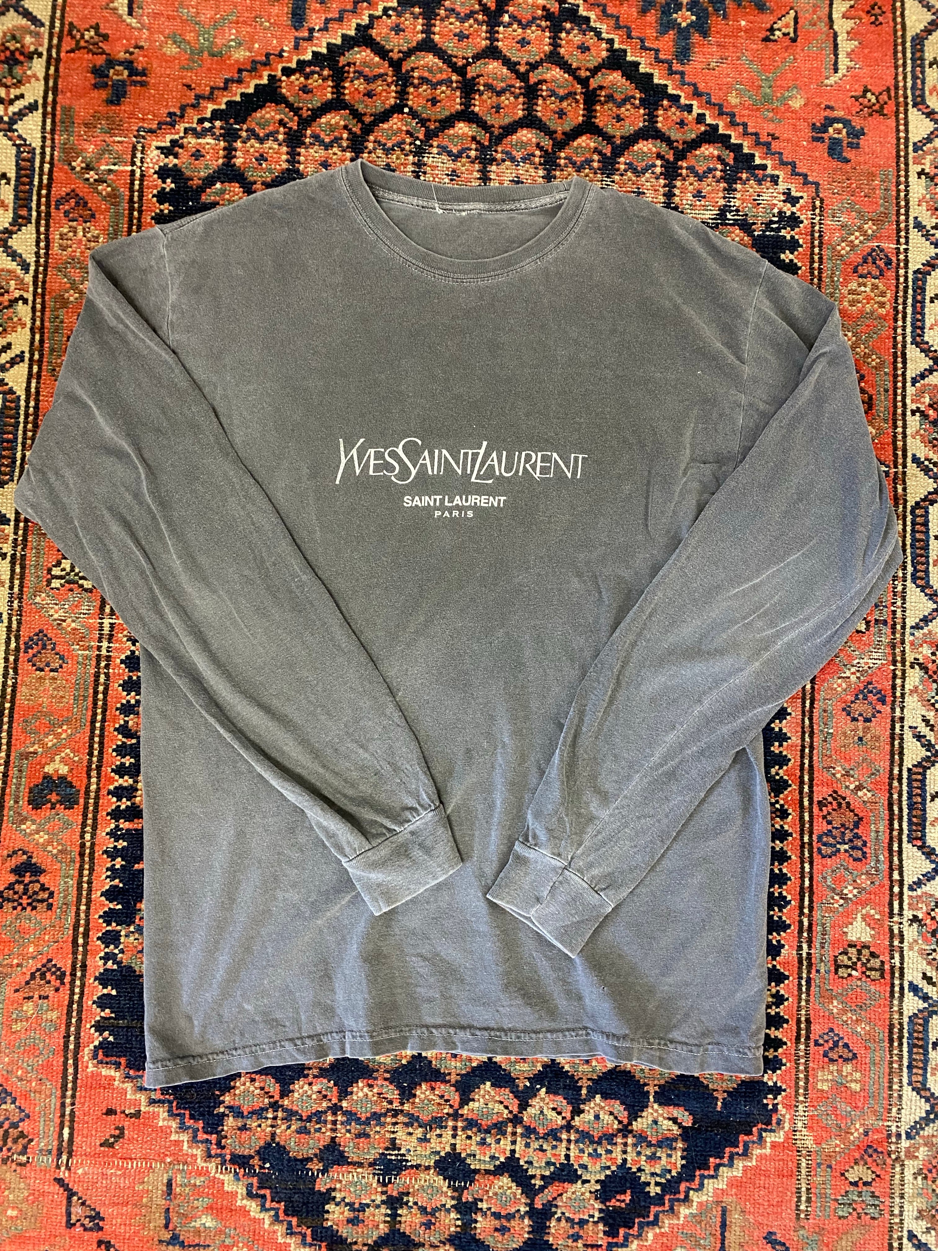 トップス Vintage YSL 90s Archive Deadstock Shirt Vintage YSL Long-sleeve Shirt - M/L – Luster and Oak