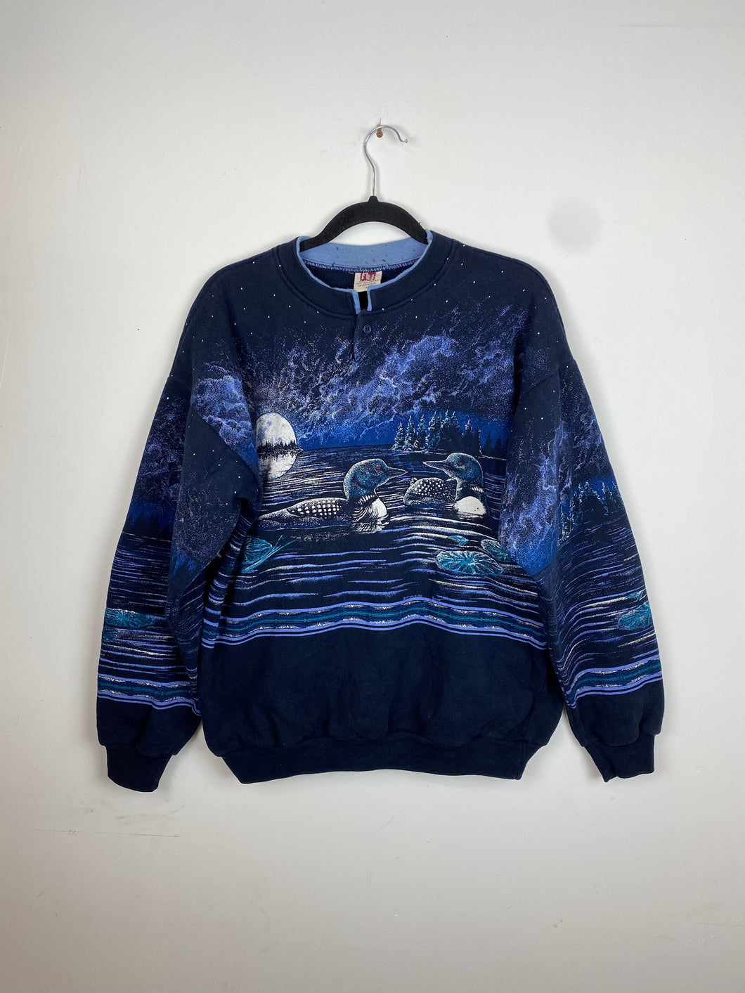 Front and back 90s Loon crewneck
