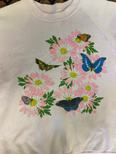 Load image into Gallery viewer, 1980s Pink Butterfly Crewneck - S