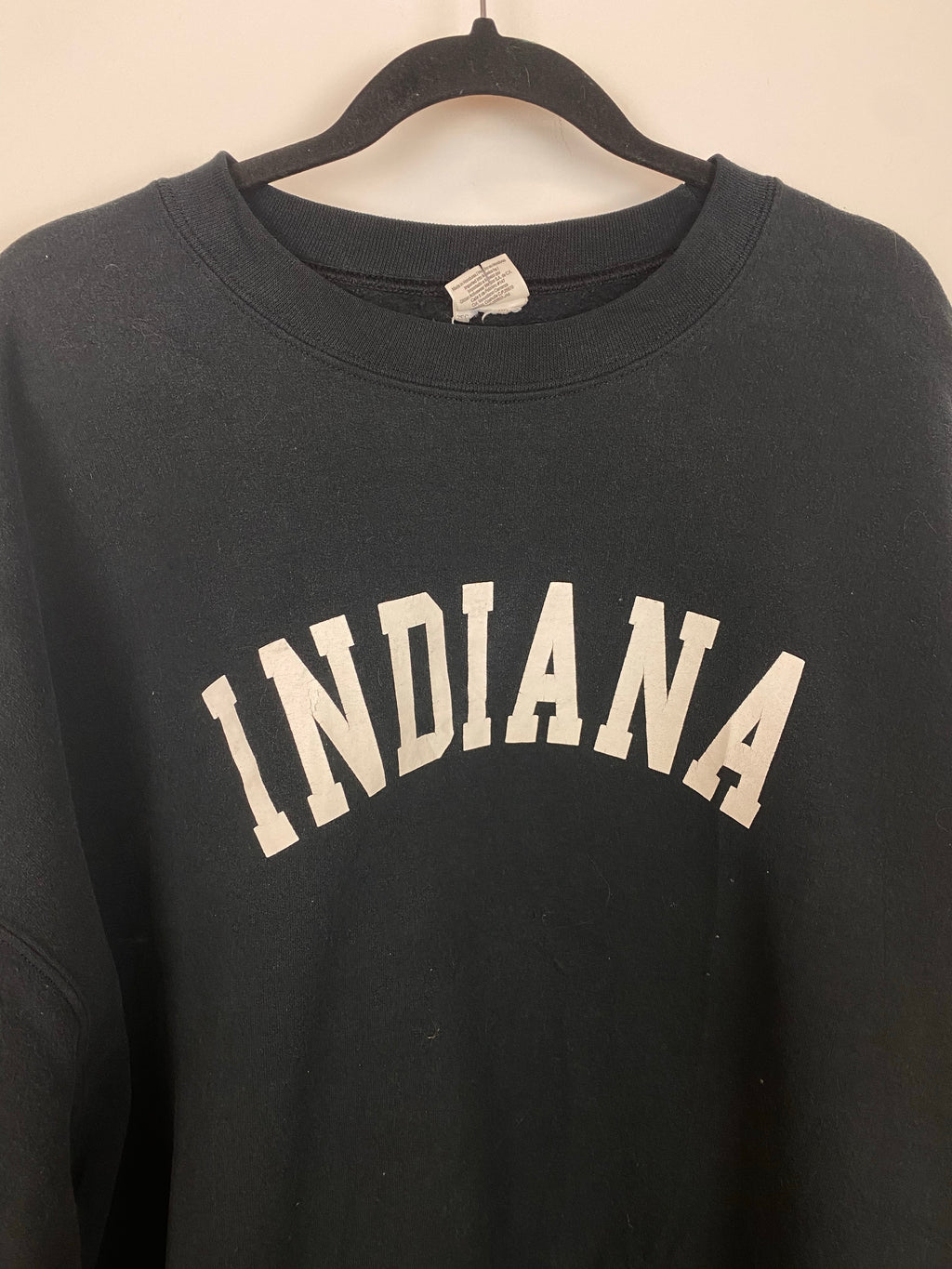Vintage Blsck Indiana Crewneck - L