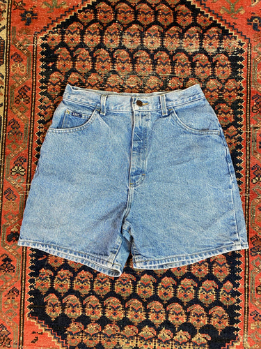 Vintage High Waisted Lee Denim Shorts - 28in