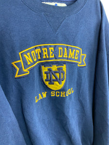 90s embroidered Notre Dame crewneck