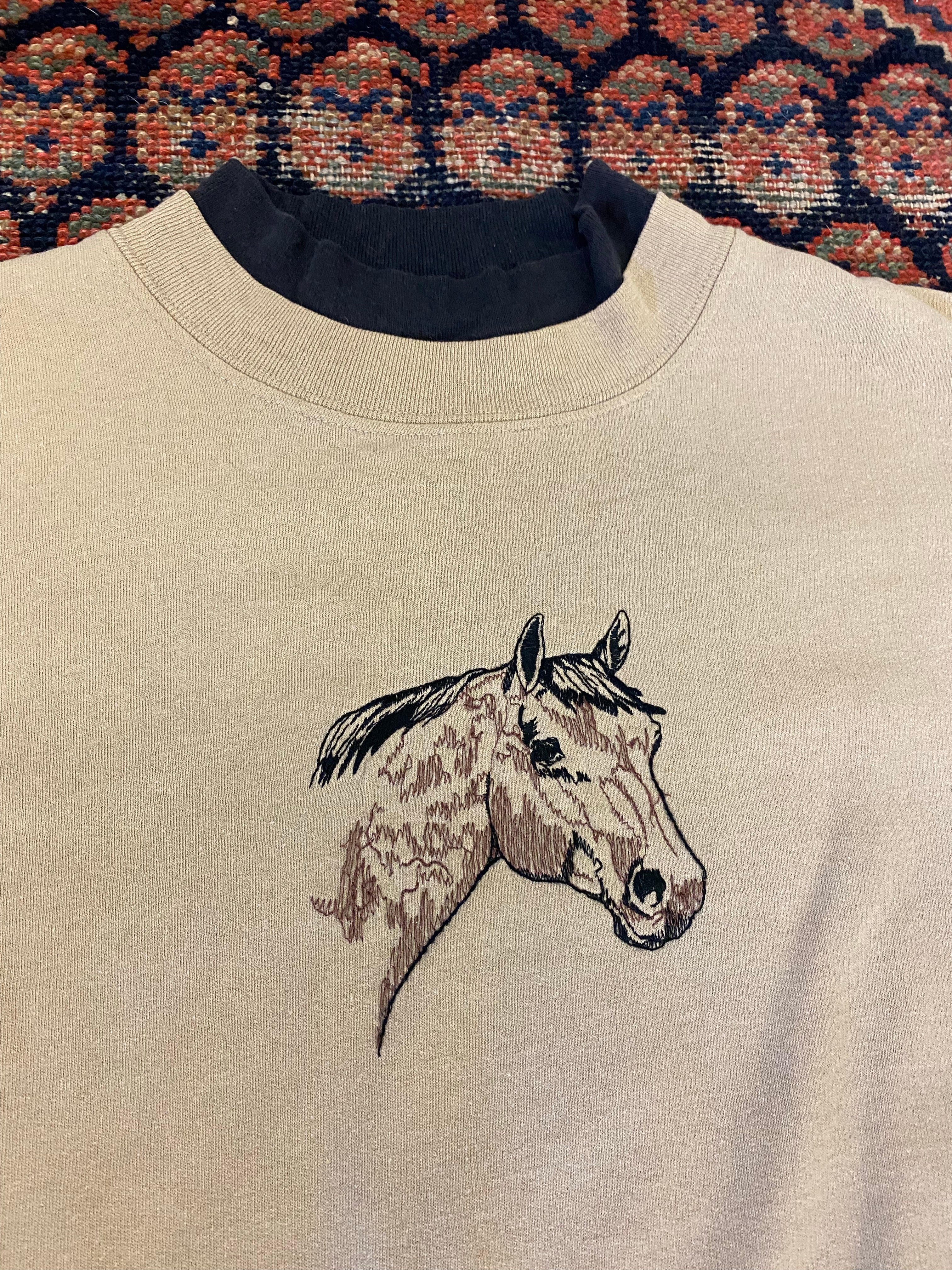 Vintage Embroidered Horse Crewneck - S