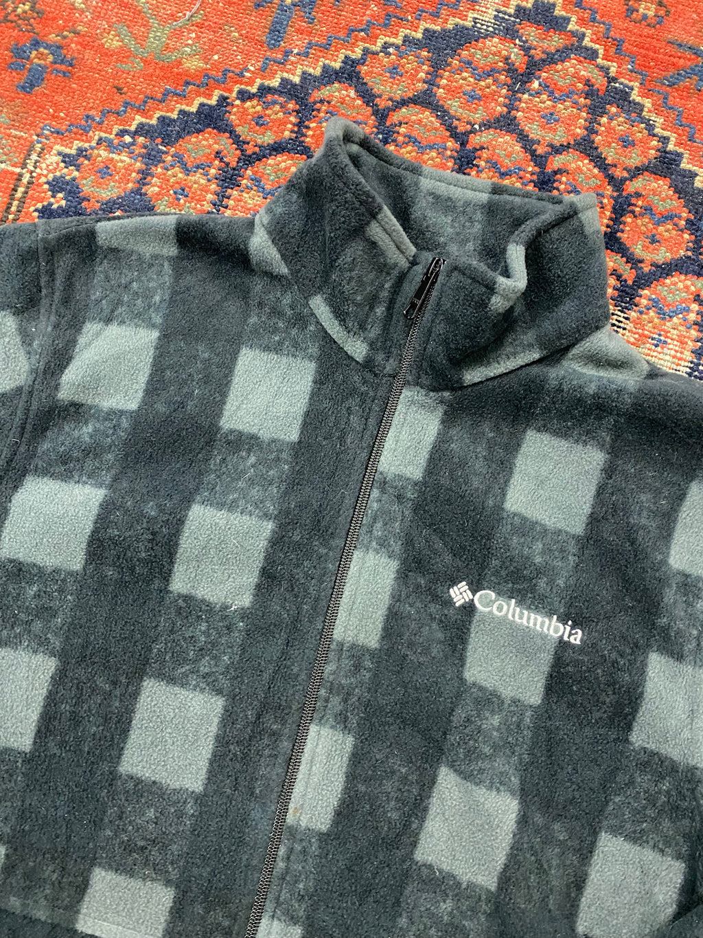 Vintage Patterned Columbia Fleece - M