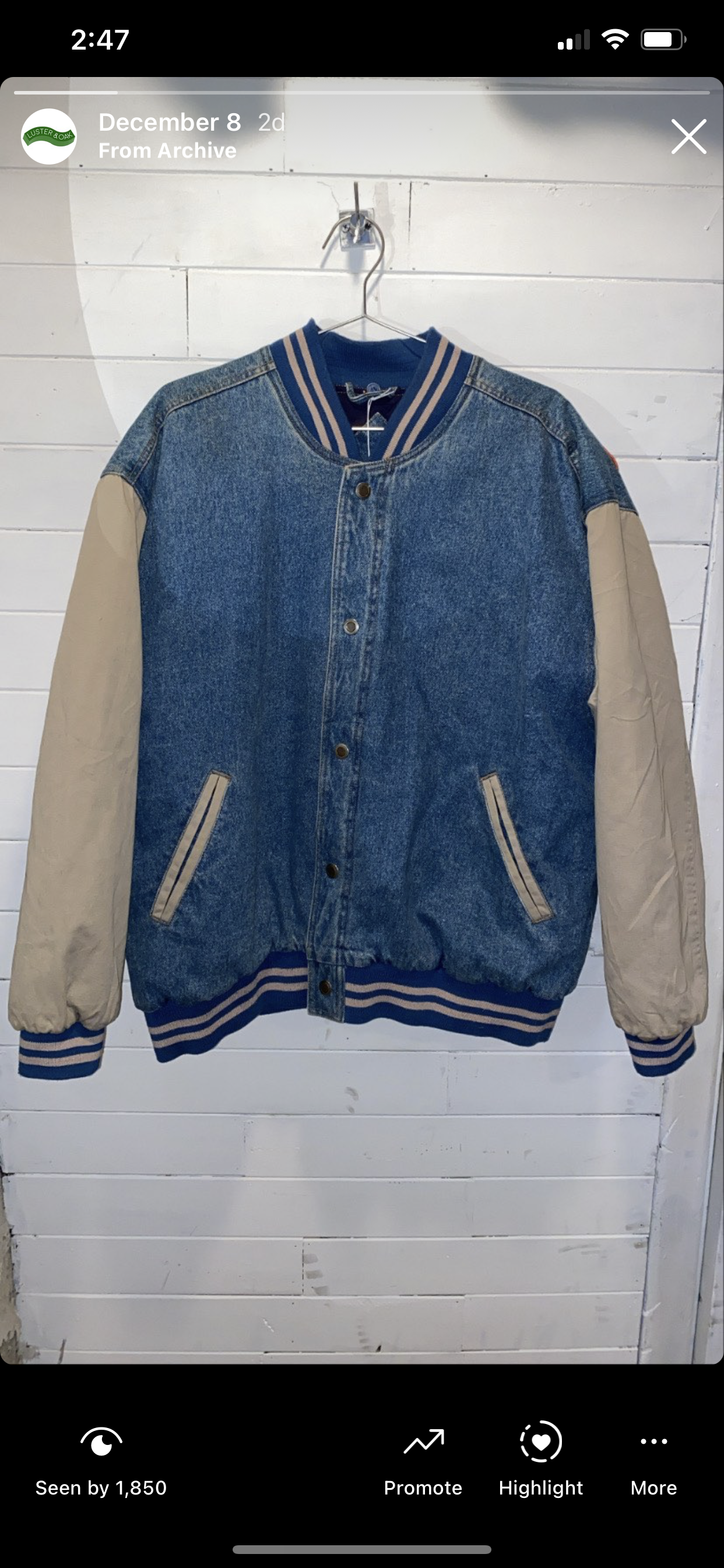 Vintage denim jacket