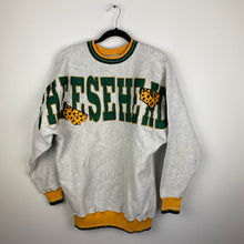 Load image into Gallery viewer, Vintage embroidered cheeseheads crewneck