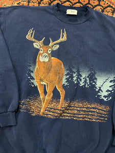 90s Deer Crewneck - L