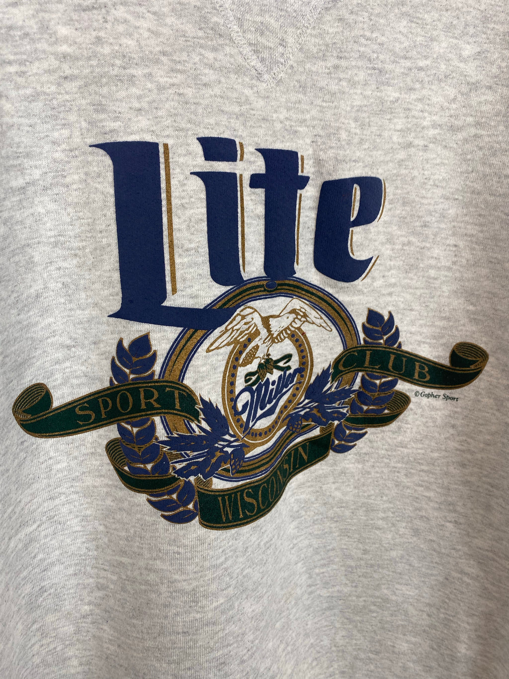 Heavy weight Miller lite crewneck - L