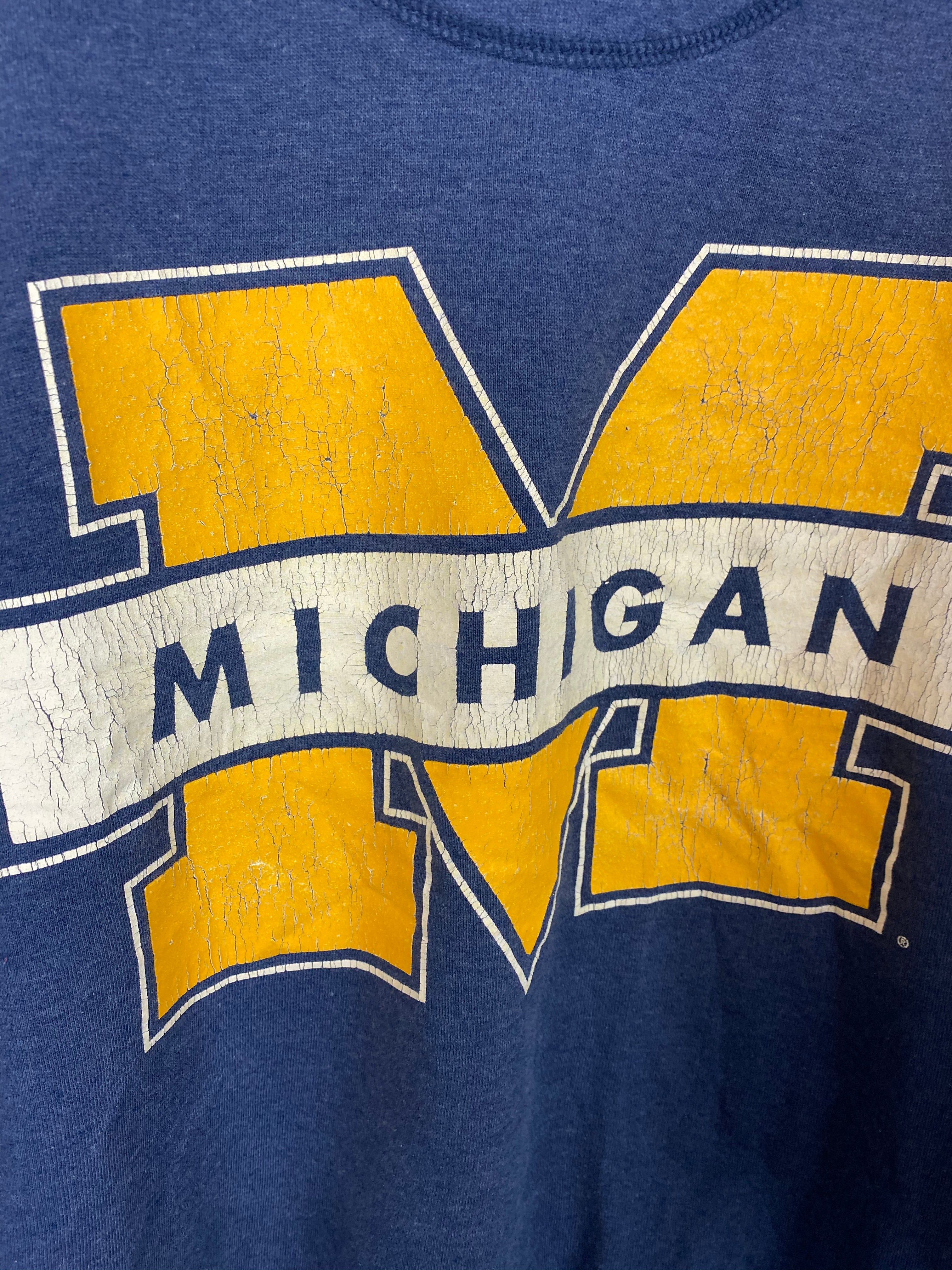Front and back Michigan crewneck