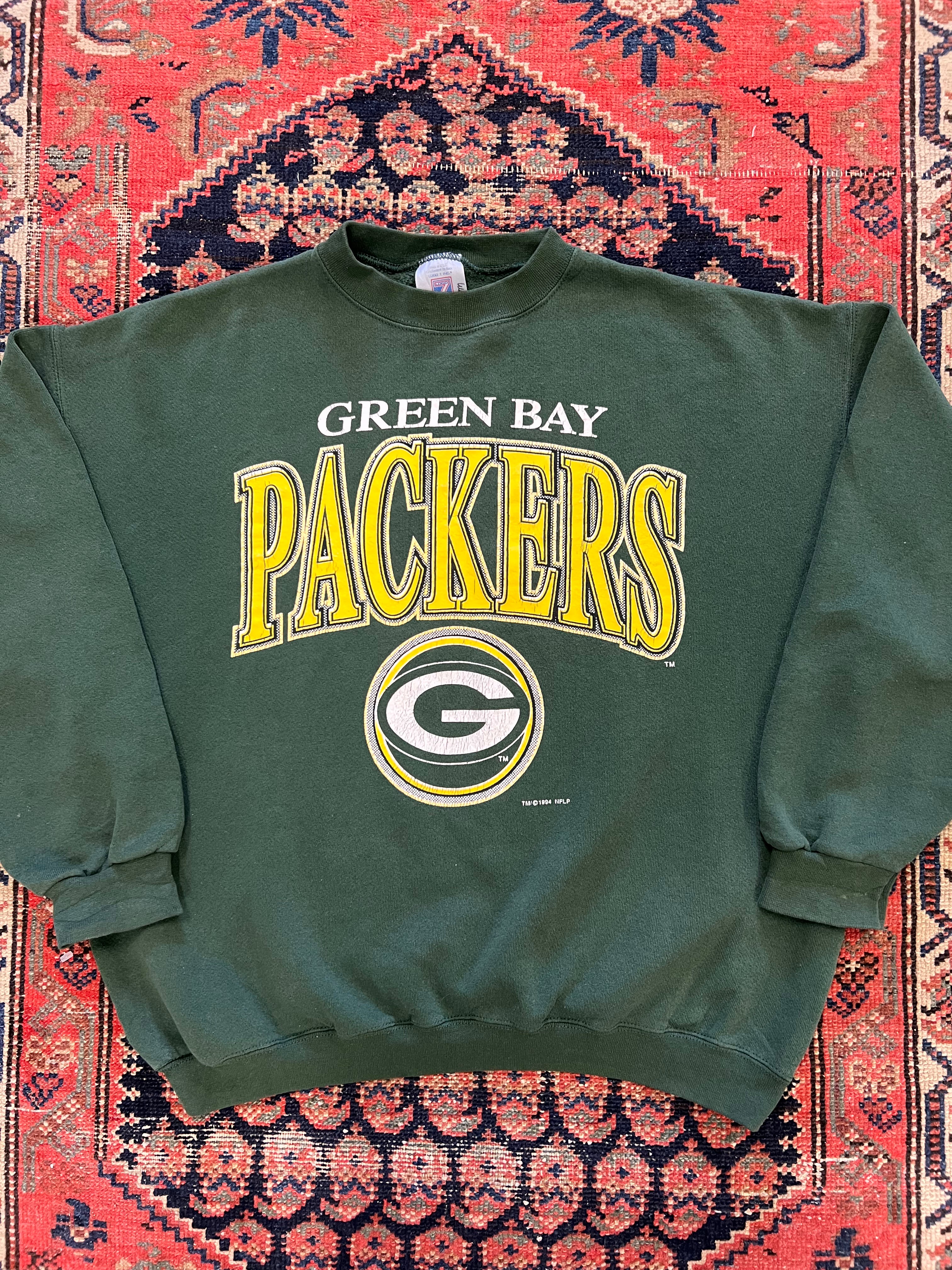 VINTAGE GREEN BAY PACKERS CREWNECK - S/M