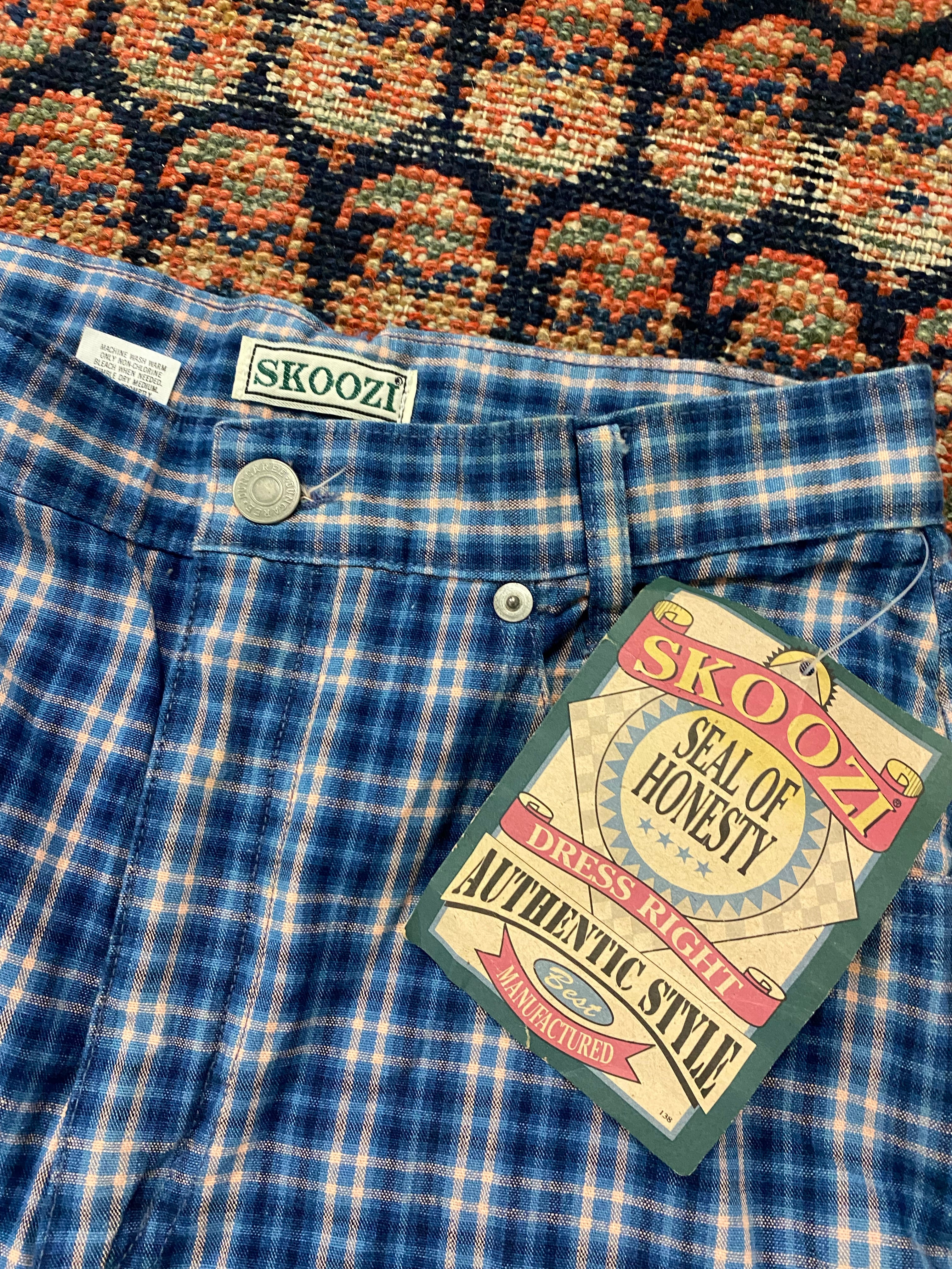 Vintage High Waisted Plaid Shorts - 26IN/W