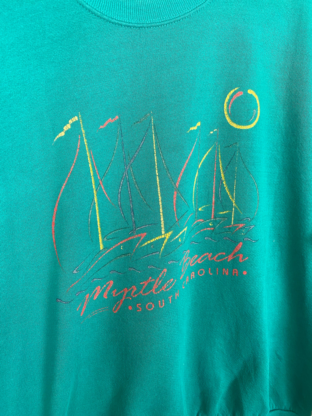 Vintage Myrtle Beach sailing crewneck