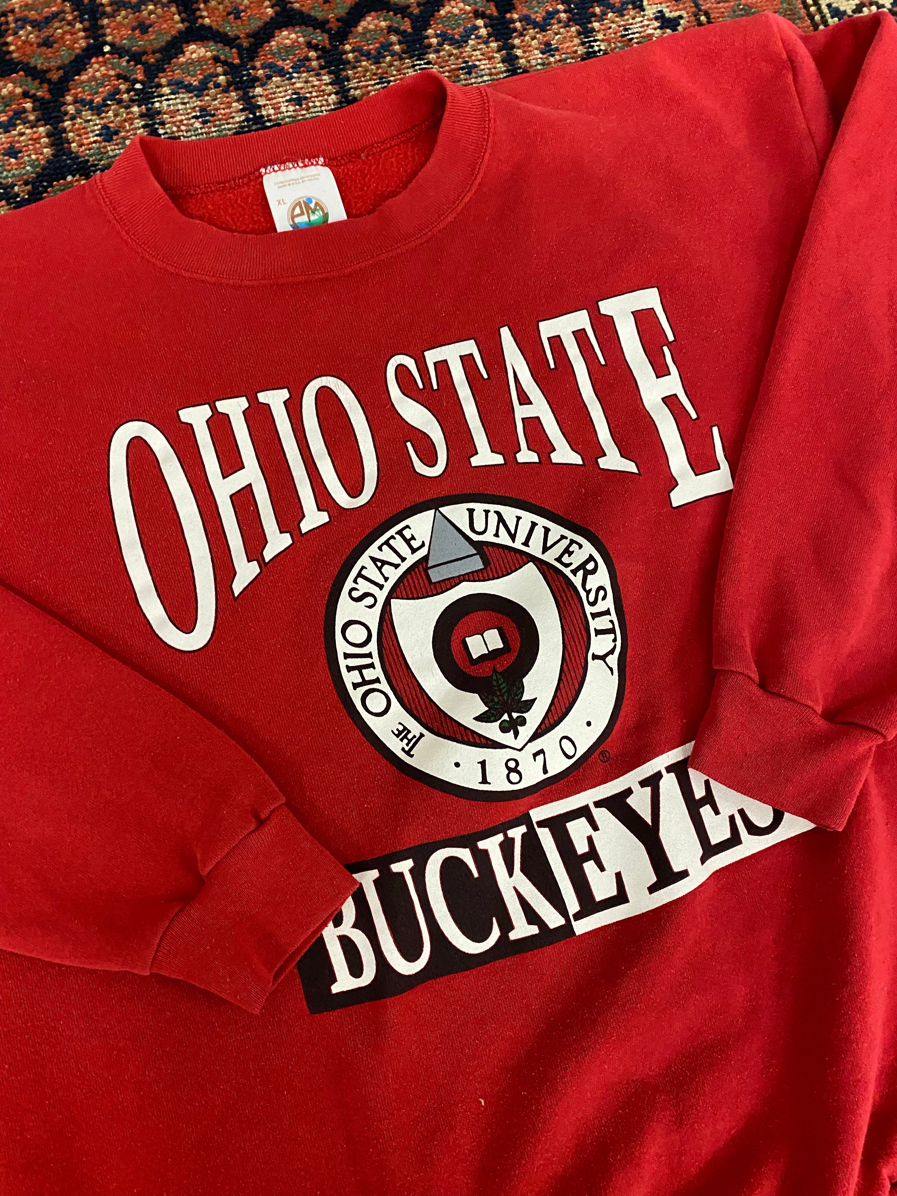 90s Ohio State University Crewneck - M