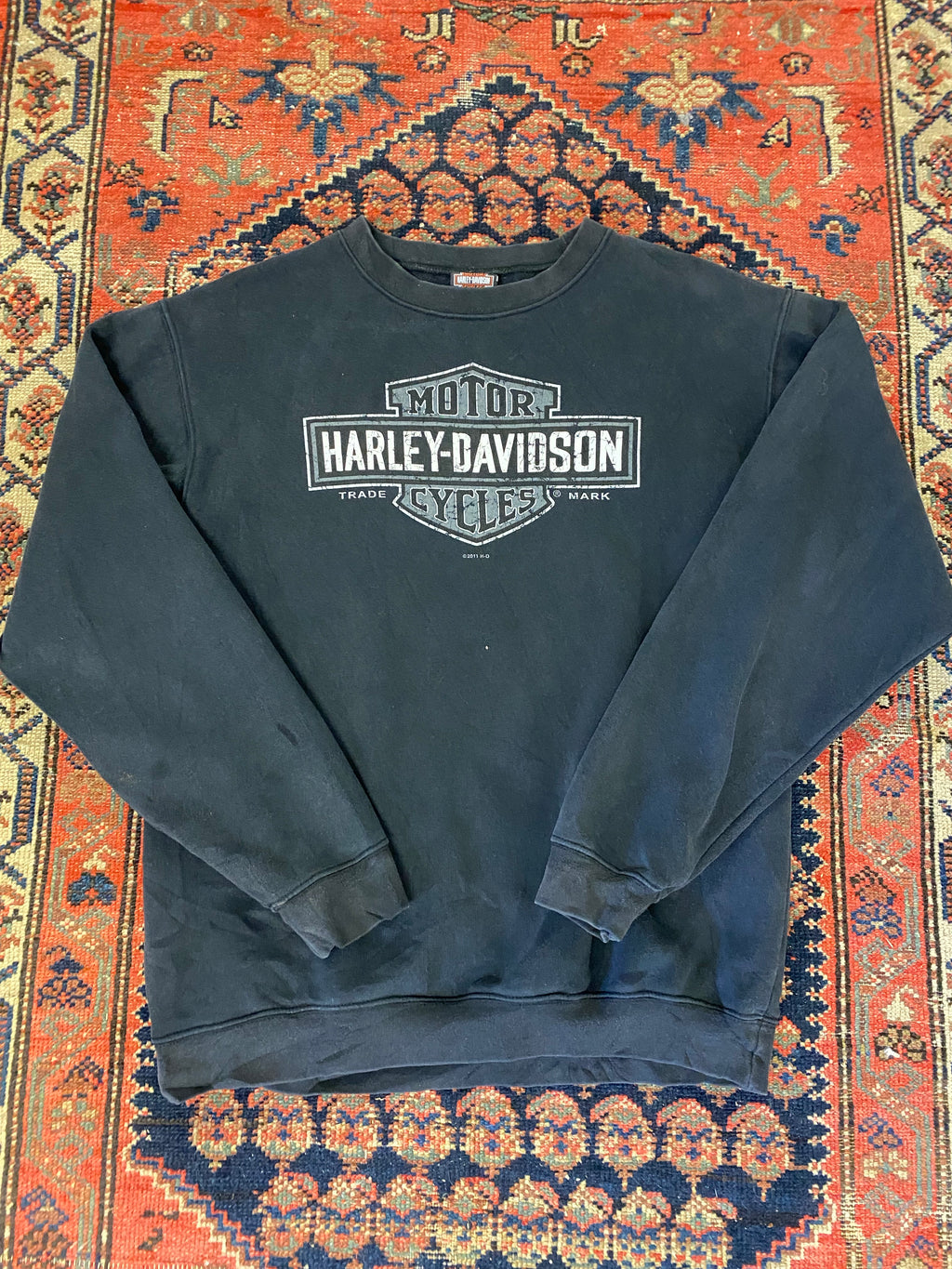 2011 Front And Back Harley Davidson Crewneck - L